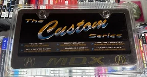 Acura MDX Chrome License Plate Cover / Frame Show Quality [Officially Licensed] - Picture 1 of 5
