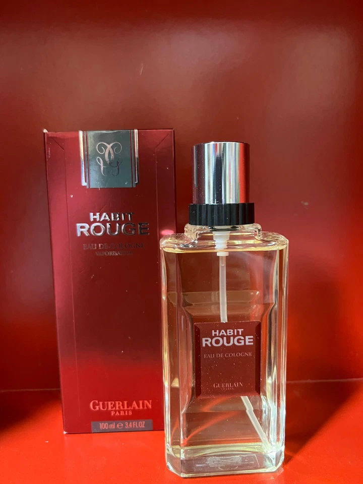 HABIT ROUGE DE GUERLAIN EDC 3,4 OZ SPRAY NUEVO EN CAJA VERSIÓN ANTIGUA DESCONTINUADO Foto 1 de 1