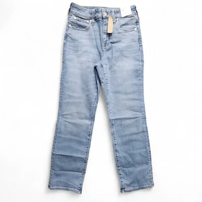 Jean J Crew Curvy Slim Recto Súper Elástico Mujer 26 Remi Kara Lavado NUEVO con Etiqueta Foto 1 de 4