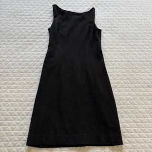 MM.LAFLEUR Women’s Dress Sz 10 Gray Work Office Boat Neck Sheath Stretchy Career - Picture 1 of 11