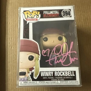 Caitlin Glass Fullmetal Alchemist Winry Rockbell Signed Funko Pop #394 JSA Cert - Picture 1 of 6