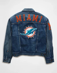 AE NFL Miami Dolphins Jeansjacke - Medium Brandneu American Eagle Herren - Bild 1 von 3