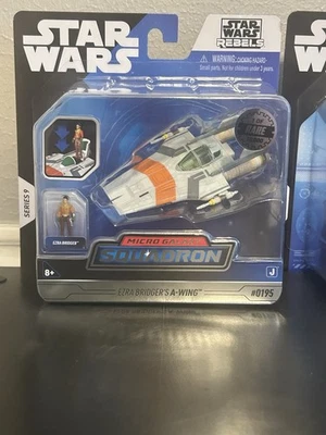 Star Wars Micro Galaxy Squadron Series 9 Ezra Bridgers A-Wing (RARE) 1/15000 NEW - Imagem 1 de 4