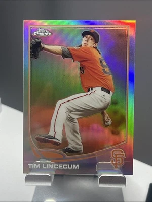 2013 Topps Chrome Tim Lincecum Refractor 64 SF Giants z1026 - Image 1 of 3