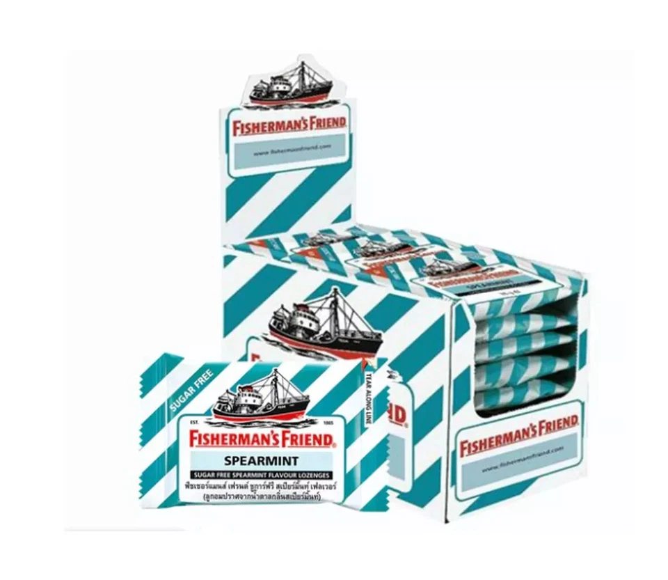 Edulcorantes pastillas sin azúcar Fisherman's Friend menta verde 25 g (multipaquetes)