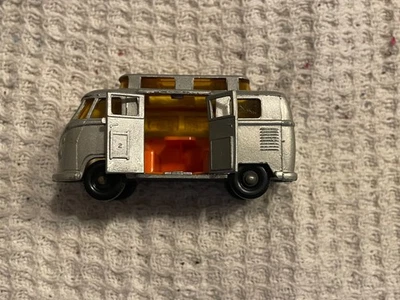 Cámper Volkswagen Lesney Matchbox Nº34 Gris Hecho en Inglaterra BONITO Foto 1 de 4