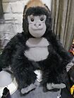 Keel Black Plush Monkey Gorilla Jungle Safari Stuffed Animal Realistic