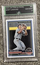 2023 Panini USA Baseball Stars & Stripes - #85 Wyatt Langford (RC) EJE 10