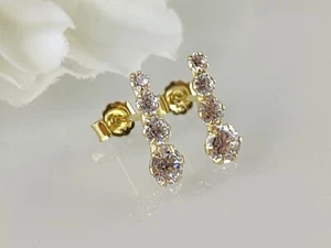 Wunderschöne Ohrstecker 333 mit Synthetischen Zirkonia**NEU** - Bild 1 von 12