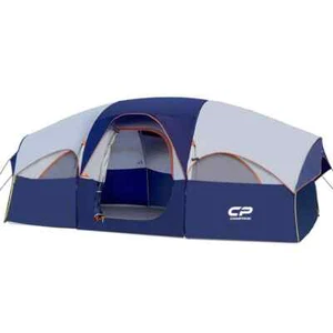 14 ft. x 9 ft. Navy Blue 8-Person Canopy Portable Tent with 5 Mesh Windows - Picture 1 of 6