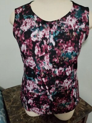  Blusa Top CLEARANCE COVINGTON Mujer Sin Mangas M Poliéster Rayón. NUEVO SIN ETIQUETAS. LINDO Foto 1 de 3