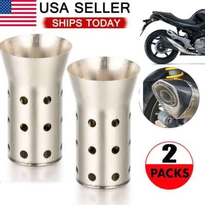 2X Motorcycle Exhaust Pipe Muffler Insert Baffle DB Killer Silencer 51mm NEW - Image 1 of 4