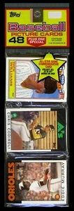 1986 Topps Baseball Rack Pack - DICK WILLIAMS ALL-STAR & EDDIE MURRAY ON TOP!!! - Bild 1 von 1