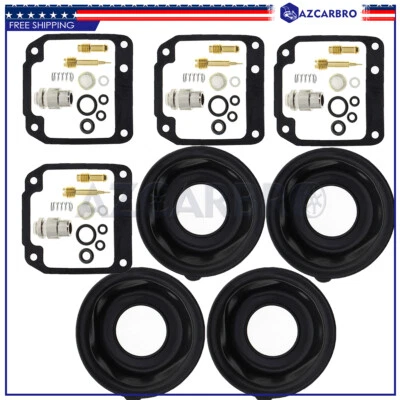 For YAMAHA XJ550 1981-1983 XJ 550 Maxim Carburetor repair kit diaphragm Vacuum - Image 1 of 4