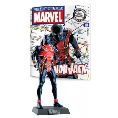 Eaglemoss Figurine Union Jack #107 Classic Marvel Collection Magazine - Image 1 of 4
