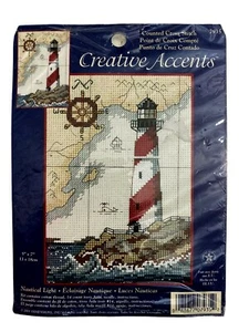 Creative Accents Cross Stitch Kit Nautical Lighthouse #7935 2001 Dimensions - Picture 1 of 7
