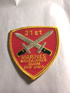 USMC 21st Marine Regiment color patch (3" x 2-3/4") - Picture 1 of 4