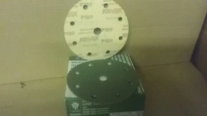P120 Hook & Loop Abrasive Discs 150mm 9 hole Box (50) 6" Sanding Pads - Picture 1 of 3