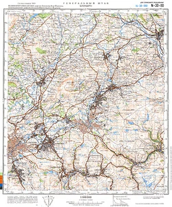 Mapas topográficos militares soviéticos rusos - BLACKBURN (Reino Unido), edición 1984, REIMPRESO - Imagen 1 de 4