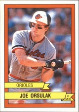 1989 Baltimore Orioles Panini Stickers Orioles Baseball Card #263 Joe Orsulak