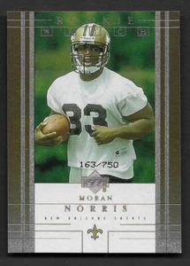 2001 Upper Deck Rookie F/X #303M Moran Norris MVP New Orleans Saints /750 - Picture 1 of 1