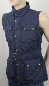 POLO Ralph Lauren Girls Navy Blue Quilted Vest Coat Jacket NWT $145 - Picture 1 of 1