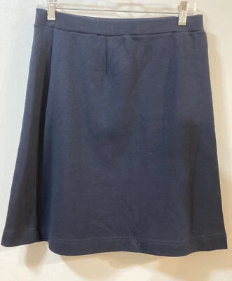Jones New York Falda Atlética Envolvente Corta Azul Marino Pull On Elástico Algodón Tejido L Foto 1 de 4