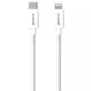 GROOV-E MFI LIGHTNING TO USB-C CHARGING CABLE 1M - WHITE - GVMA046WE - Picture 1 of 3