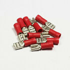 50 RED 4.8mm INSULATED FEMALE SPADE CONNECTOR CRIMP TERMINAL FROM A UK SUPPLIER