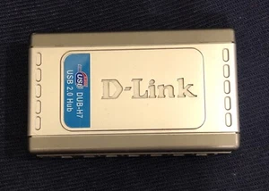 D-Link DUB-H7 7-Port USB 2.0 Hub High Speed Expansion Hub w/Power Supply Cord - Picture 1 of 5