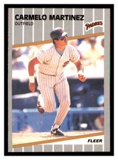 1989 Fleer #311 CARMELO MARTINEZ San Diego Padres ~F5Q