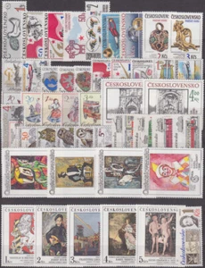 CZECHOSLOVAKIA - 1986 COMPLETE YEAR SET STAMPS- JAHRGANG - **MNH** - CHEAP !! - Picture 1 of 2