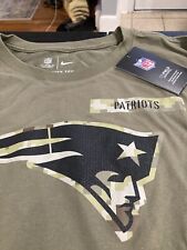 MENS Nike New England Patriots Salute to Service LONG SLEEVE SHIRT OLIVE XXL