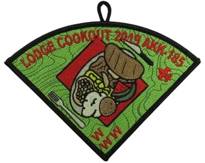Parche Atta Kulla Kulla Lodge 185 Blue Ridge SC Cookout 2019 negro Bdr - Imagen 1 de 2