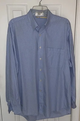 Camisa Valentino Uomo Para Hombre 17.5 34 35 Rayas Vestido Abotonado Estilo Vintage Foto 1 de 4