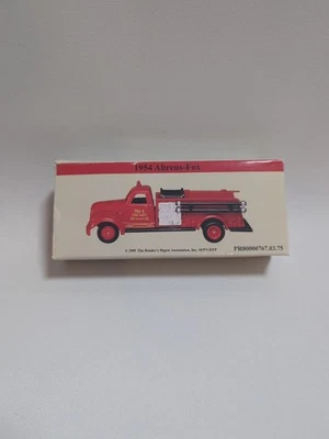 2001 Reader's Digest 1954 Ahrens Fox литая металлическая пожарная машина с коробкой - Изображение 1 из 4