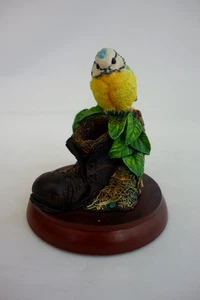 Border Fine Arts Figure Of Blue Tit Bird On Boot & Eggs – 8cm High – Good Cond - Picture 1 of 8