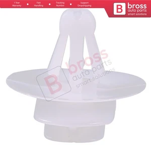 Bross BCF75 10 Pieces Clip Moulage Lateral , Blanc pour Renault : 01470769 - Picture 1 of 4