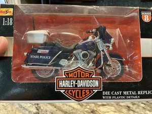 2000 Harley Davidson Maisto Series 8 Michigan State Police 1:18 Scale Police MSP - Picture 1 of 6