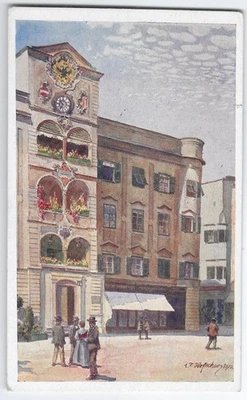 Cartão postal usado do Terceiro Reich alemão da Segunda Guerra Mundial St. Wofgang 1944 - Imagem 1 de 2