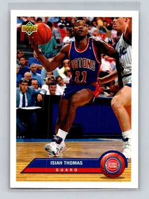 McDonald's 1992-93 cubierta superior #P12 Isiah Thomas Detroit Pistons Foto 1 de 2