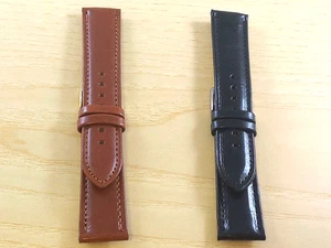 Cinturino cuoio inglese colori disponibili marrone e nero ansa 20mm - Picture 1 of 4