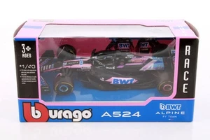 Coche de carreras Bburago 1:43 BWT Alpine A524 #31 Esteban Ocon modelo fundido a presión 38219 F1 - Imagen 1 de 1