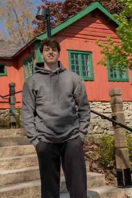 Pulse Big&Tall Best Fit 高级羊毛连帽衫 红色 黑色 海军蓝 LT/DK 灰色 栗色 — 第 1/4 张图片