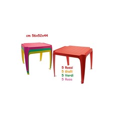 Tavolo In Plastica 56x52x44 Cm (Assortimento) 8017967643715