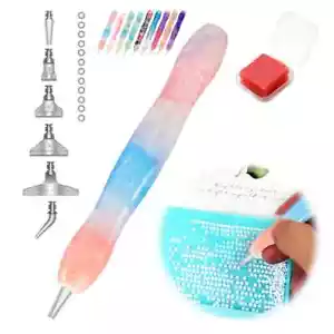 5D Diamond Painting Kit: Drill Pen with 6 Heads & Clay Art Pen - Picture 1 of 7