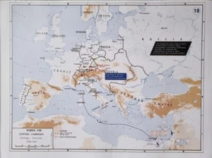 MODERN WEST POINT MAP NAPOLEONIC WARS EGYPTIAN CAMPAIGNS STRATEGIC OPERATIONS - Picture 1 of 2