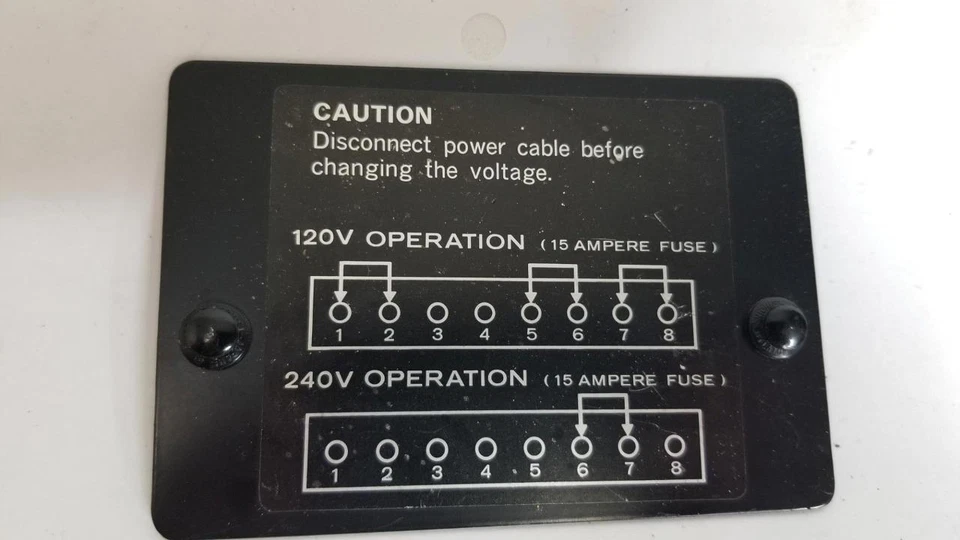 Kenwood TL-922A Ham Radio Amplifier Voltage Tap Case Panel - Image 1 of 1