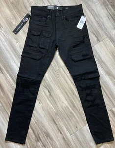 JORDAN CRAIG ROSS FIT TACTICAL RIPPED JEAN (BLACK) - Picture 1 of 3