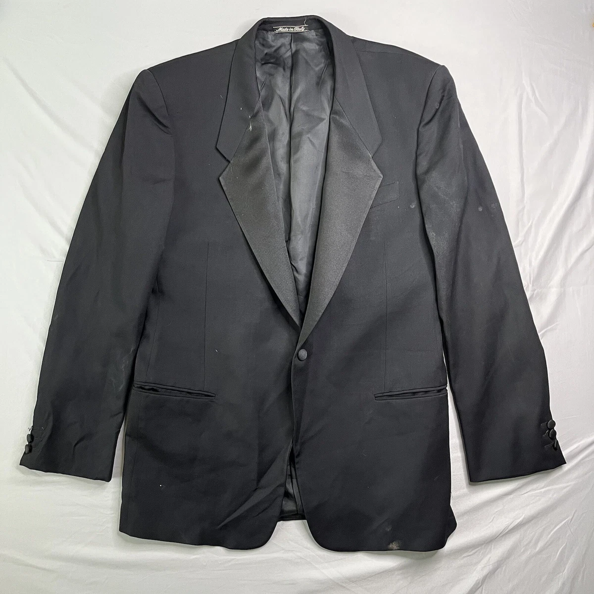 Giorgio Armani Neiman Marcus Blazer Jacket Mens 42 Black Made in